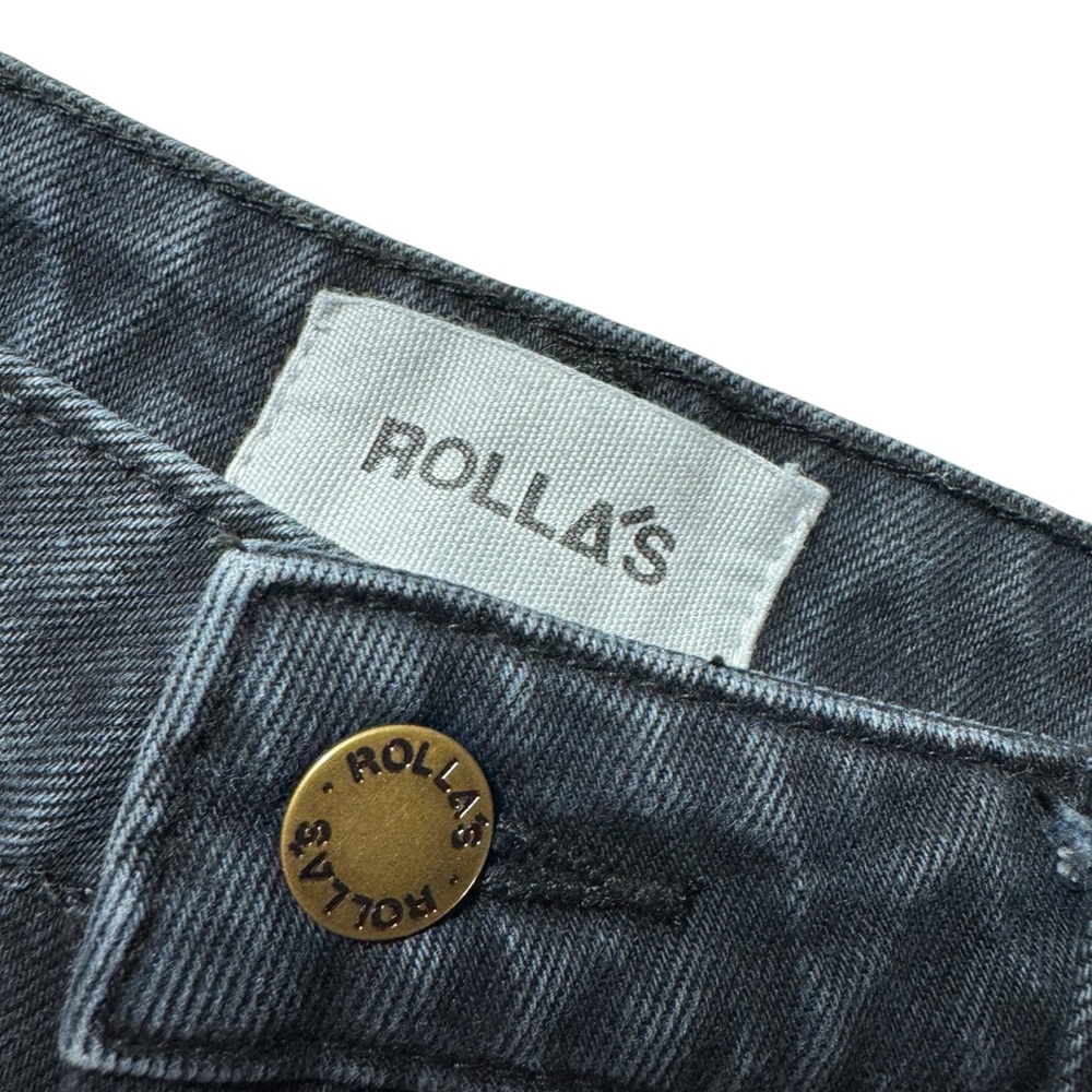 ROLLA’S Genie Super High Rise 80’s Ballon Leg Jeans Womens size 26 Shadow Black - Picture 10 of 16